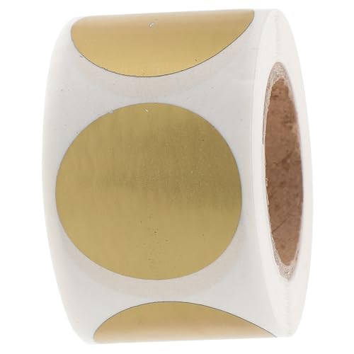 OHPHCALL 1 Rolle Runde Scratch Off Aufkleber Selbstklebende Goldene Etiketten für Scratch Off Karten für Spiele und Partys OHPHCALL 1 Rolle Runde Scratch Off Aufkleber Selbstklebende Goldene Etiketten für Scratch Off Karten für Spiele und Partys von OHPHCALL