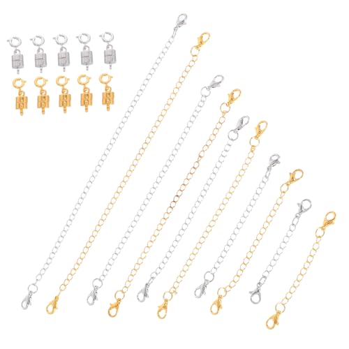 OHPHCALL 1 Set Halskettenverlängerungen Für Damen: Magnetischer Halskettenverschluss – Magnetische Armbandverlängerungen – Karabinerverschluss-schwanzkette Zur Schmuckherstellung OHPHCALL 1 Set Halskettenverlängerungen Für Damen: Magnetischer Halskettenverschluss – Magnetische Armbandverlängerungen – Karabinerverschluss-schwanzkette Zur Schmuckherstellung von OHPHCALL
