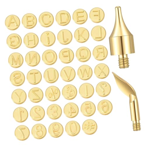 OHPHCALL 1 Set Holzbrennspitzen Für Buchstaben, Zahlen Und Symbole, Diy-brandmalerei-werkzeuge Für Holzbearbeitung, Handwerk, Schnitzerei, Handwerk, Brennspitzen von OHPHCALL