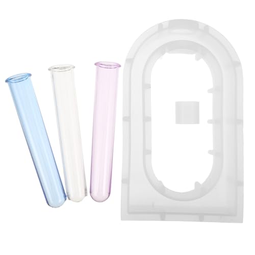 OHPHCALL 1 Set Hydrokulturvase, Harzform, Silikonform Mit Reagenzglas, Blumenvase, Diy-pflanzenhalter, Anzuchtstation, Gussprojekte, Dekoration OHPHCALL 1 Set Hydrokulturvase, Harzform, Silikonform Mit Reagenzglas, Blumenvase, Diy-pflanzenhalter, Anzuchtstation, Gussprojekte, Dekoration von OHPHCALL