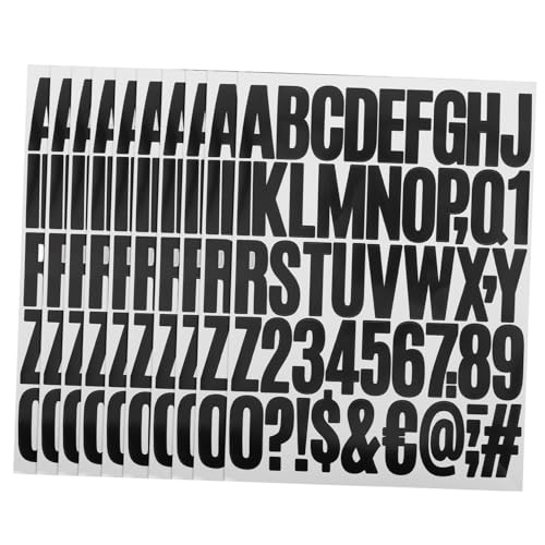 OHPHCALL 10 Blatt Englische Buchstaben- Und Zahlenaufkleber: Alphabet, Arabische Ziffern, Symbolaufkleber Für Heimwerker, Basteln, Scrapbooking, Journaling, Planer OHPHCALL 10 Blatt Englische Buchstaben- Und Zahlenaufkleber: Alphabet, Arabische Ziffern, Symbolaufkleber Für Heimwerker, Basteln, Scrapbooking, Journaling, Planer von OHPHCALL