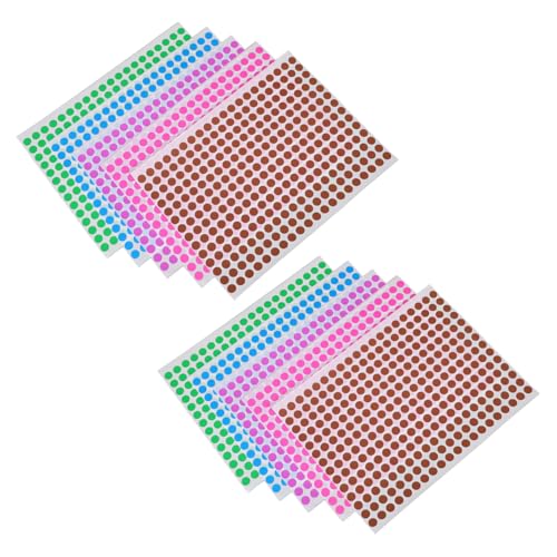 OHPHCALL 10 Blatt Etiketten Selbstklebende Markierungspunkte Farben Ablösbare Klebepunkte für Geschenkverpackungen Kalender Büro und Heimorganisation Vielseitige Aufkleber Ordnen und OHPHCALL 10 Blatt Etiketten Selbstklebende Markierungspunkte Farben Ablösbare Klebepunkte für Geschenkverpackungen Kalender Büro und Heimorganisation Vielseitige Aufkleber Ordnen und von OHPHCALL