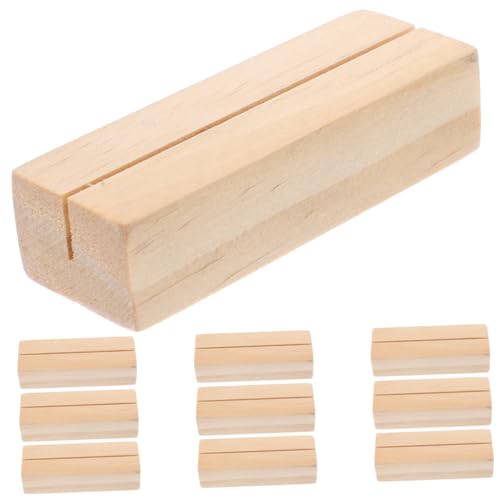 OHPHCALL 10 Stück Holz Card Ständer Natürliche Tischkartenhalter Wiederverwendbare und Fotoclips Vielseitig für Büro und Dekoration OHPHCALL 10 Stück Holz Card Ständer Natürliche Tischkartenhalter Wiederverwendbare und Fotoclips Vielseitig für Büro und Dekoration von OHPHCALL