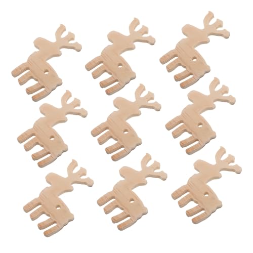OHPHCALL 10 Stück Teiliges Holz Rentier Deko Handgeschnitzt Vielseitig als Anhänger und Ornament für DIY Basteln Weihnachtsdeko und Bürogestaltung Rustikales Holz Tier Motiv OHPHCALL 10 Stück Teiliges Holz Rentier Deko Handgeschnitzt Vielseitig als Anhänger und Ornament für DIY Basteln Weihnachtsdeko und Bürogestaltung Rustikales Holz Tier Motiv von OHPHCALL