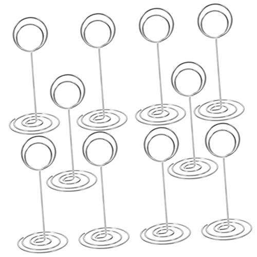 OHPHCALL 10 Stück Teiliges Tischkartenhalter Stabilem Sockel Silberfarbene Platzkartenhalter im Pfauen Design Geeignet für Fotos Namenskarten Memo Clips bei Hochzeiten und Events OHPHCALL 10 Stück Teiliges Tischkartenhalter Stabilem Sockel Silberfarbene Platzkartenhalter im Pfauen Design Geeignet für Fotos Namenskarten Memo Clips bei Hochzeiten und Events von OHPHCALL