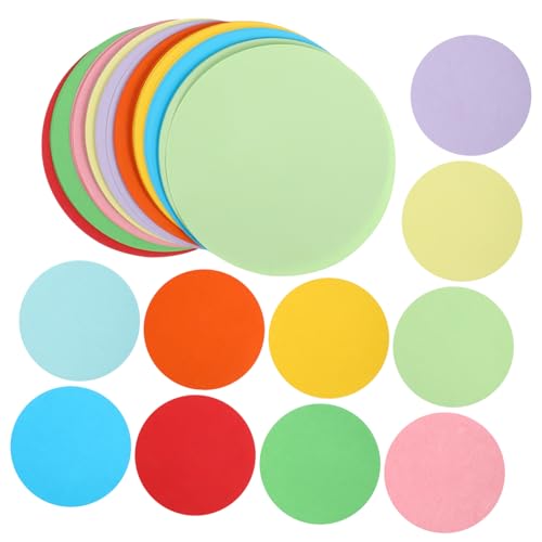 OHPHCALL 100 Blatt Bastelpapier Set Faltpapier für DIY Origami und Papierschneiden Doppelseitiges Farbenfrohes Papier für Kreative Projekte Durchmesser Farben OHPHCALL 100 Blatt Bastelpapier Set Faltpapier für DIY Origami und Papierschneiden Doppelseitiges Farbenfrohes Papier für Kreative Projekte Durchmesser Farben von OHPHCALL