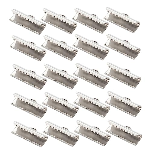 OHPHCALL 100 Stück Bandklemmen für Schmuckherstellung Korrosionsbeständige Crimp Enden für Armbänder und DIY Projekte Mmzubehör von OHPHCALL