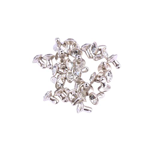 OHPHCALL 100 Stück Bunte Strasssteine für Schmuckdesign Hochwertige Glitzersteine Metall für Bekleidungszubehör und Diy Projekte Silberrand Weiße Diamanten OHPHCALL 100 Stück Bunte Strasssteine für Schmuckdesign Hochwertige Glitzersteine Metall für Bekleidungszubehör und Diy Projekte Silberrand Weiße Diamanten von OHPHCALL