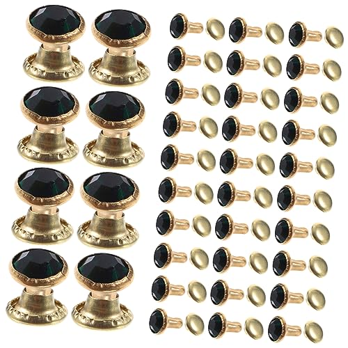 OHPHCALL 100 Stück Bunter Diamantschmuck Teiliges mit Goldenen Rändern Strass Schmuckzubehör für Diy Kleidung Kunstdesign und Accessoires Grüner Diamant von OHPHCALL