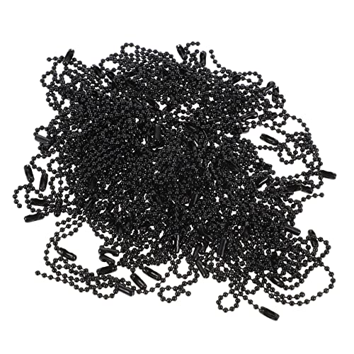 OHPHCALL 100 Stück Metallkette für DIY Schmuck Langlebige Kugelkette für Taschenanhänger Dekoration Schlüsselanhänger und Etiketten Schwarz Praktische Ketten für Bastelprojekte OHPHCALL 100 Stück Metallkette für DIY Schmuck Langlebige Kugelkette für Taschenanhänger Dekoration Schlüsselanhänger und Etiketten Schwarz Praktische Ketten für Bastelprojekte von OHPHCALL