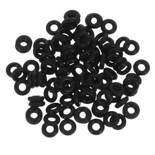 OHPHCALL 100 Stück Silikon Abstandsringe Rutschfeste Positionierung für Schmuckherstellung Spacer Perlen für Armbänder und Halsketten DIY Zubehör für Handgemachte Schmuckprojekte von OHPHCALL