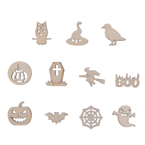 OHPHCALL 100 Stück Teiliges Halloween Holz Dekor Unbemalte Graffiti Holzstücke DIY für Umweltfreundliche Langlebige Holzplättchen für Kreative Festtagsdeko OHPHCALL 100 Stück Teiliges Halloween Holz Dekor Unbemalte Graffiti Holzstücke DIY für Umweltfreundliche Langlebige Holzplättchen für Kreative Festtagsdeko von OHPHCALL
