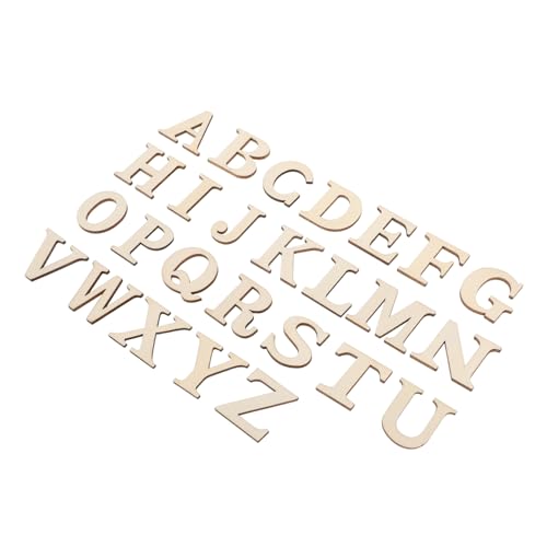 OHPHCALL 100Stücke DIY Holzbuchstaben Unbearbeitete Holzausschnitte für Bastelprojekte Große für Hochzeiten Partys und Dekoration Glatte Oberfläche Langlebig OHPHCALL 100Stücke DIY Holzbuchstaben Unbearbeitete Holzausschnitte für Bastelprojekte Große für Hochzeiten Partys und Dekoration Glatte Oberfläche Langlebig von OHPHCALL