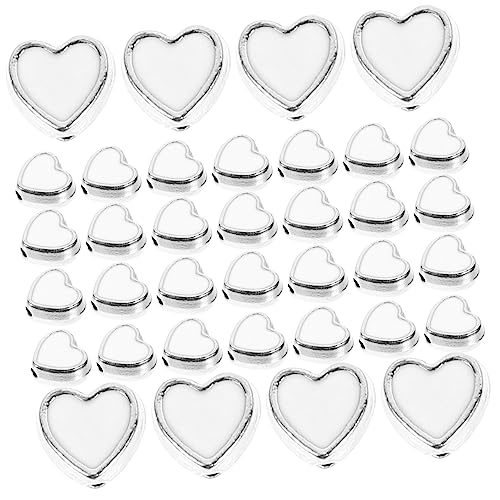 OHPHCALL 100Stücke Herz Abstandshalterperlen für Schmuckherstellung DIY Perlen für Armbänder Ohrringe und Mehr für Bastelprojekte OHPHCALL 100Stücke Herz Abstandshalterperlen für Schmuckherstellung DIY Perlen für Armbänder Ohrringe und Mehr für Bastelprojekte von OHPHCALL