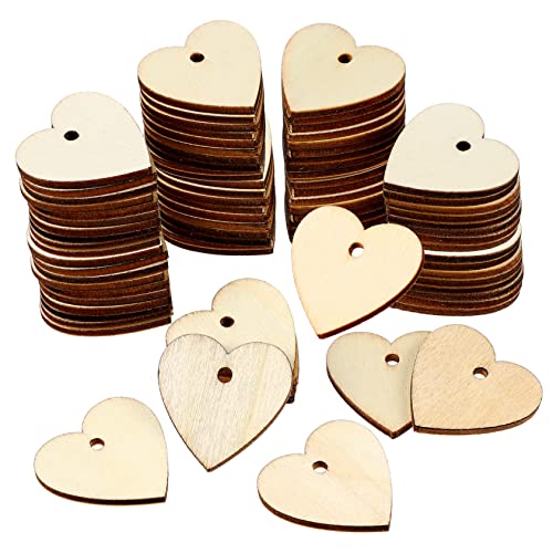 OHPHCALL 100Stücke Holzherzen Unbeschichtet Herzförmige Holzplatten für DIY Bastelprojekte Etikettenanhänger und Persönliche Dekorationen mit Hanfseil für Hochzeiten OHPHCALL 100Stücke Holzherzen Unbeschichtet Herzförmige Holzplatten für DIY Bastelprojekte Etikettenanhänger und Persönliche Dekorationen mit Hanfseil für Hochzeiten von OHPHCALL