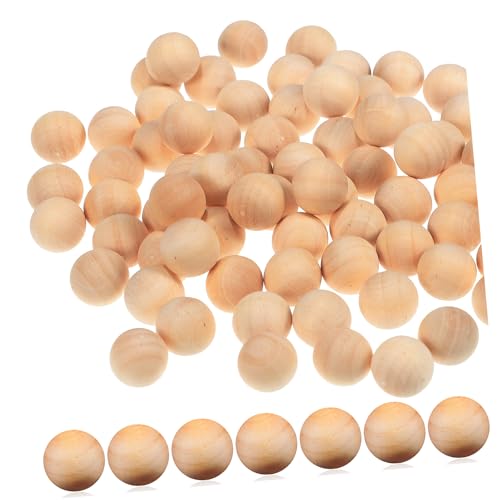 OHPHCALL 100Stücke Unlackierte Holzperlen Runde Bastelkugeln ohne Löcher für DIY Schmuck und Kreative Dekorationen Langlebig und Vielseitig Einsetzbar OHPHCALL 100Stücke Unlackierte Holzperlen Runde Bastelkugeln ohne Löcher für DIY Schmuck und Kreative Dekorationen Langlebig und Vielseitig Einsetzbar von OHPHCALL