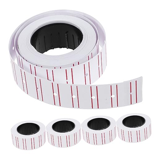 OHPHCALL 10Rollen Preisetikettenpapier für Preisauszeichnungsmaschinen Selbstklebende für Supermärkte Lebensmittelgeschäfte und Obstläden mit Roter OHPHCALL 10Rollen Preisetikettenpapier für Preisauszeichnungsmaschinen Selbstklebende für Supermärkte Lebensmittelgeschäfte und Obstläden mit Roter von OHPHCALL