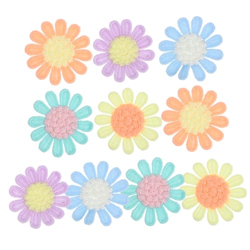 OHPHCALL 10Stücke DIY Blume Patches Bestickte Applikationen für Kleidung Taschen und Accessoires Langlebig und für Kreative von OHPHCALL