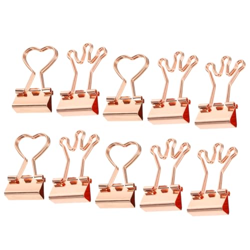 OHPHCALL 10Stücke Heftklammern Büroklammern aus Kreative Dokumenten Clips Praktische Klammern für Schule und Büro Roségold und Herzform OHPHCALL 10Stücke Heftklammern Büroklammern aus Kreative Dokumenten Clips Praktische Klammern für Schule und Büro Roségold und Herzform von OHPHCALL