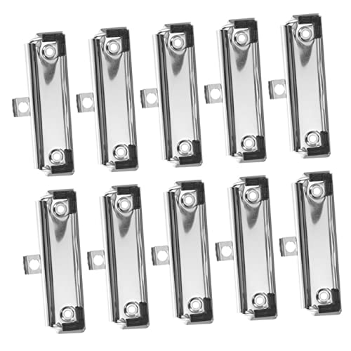 OHPHCALL 10Stücke Metall Klemmbrett Clips für Dokumente Zwischenablage Hardware mit Hängenden Löchern für Schule Büro und Kreative Projekte OHPHCALL 10Stücke Metall Klemmbrett Clips für Dokumente Zwischenablage Hardware mit Hängenden Löchern für Schule Büro und Kreative Projekte von OHPHCALL