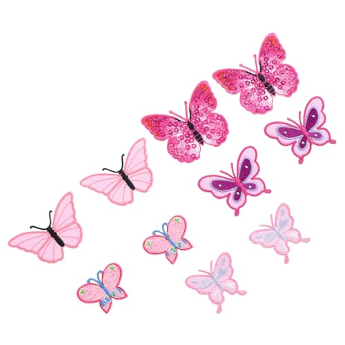 OHPHCALL 10Stücke Schmetterling Applique Aufnäher Tiere Stickaufkleber für Jeans Taschen und DIY Projekte Bestickt Einfach Aufzubügeln oder Anzunähen für Gestaltung OHPHCALL 10Stücke Schmetterling Applique Aufnäher Tiere Stickaufkleber für Jeans Taschen und DIY Projekte Bestickt Einfach Aufzubügeln oder Anzunähen für Gestaltung von OHPHCALL