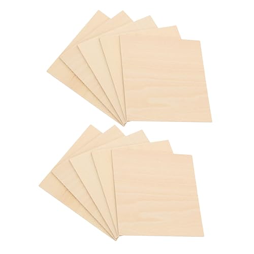 OHPHCALL 10Stücke Teiliges Holzbretter für DIY Bastelprojekte Unvollendete Birkensperrholzplatten für Kunsthandwerke und Modellbau OHPHCALL 10Stücke Teiliges Holzbretter für DIY Bastelprojekte Unvollendete Birkensperrholzplatten für Kunsthandwerke und Modellbau von OHPHCALL
