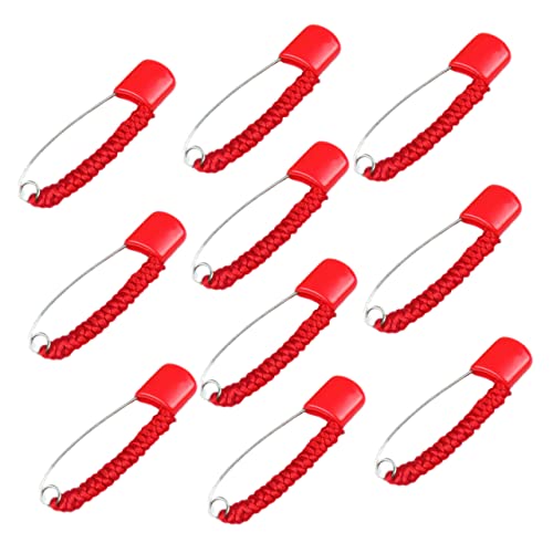 OHPHCALL 10Stücke Teiliges Mehrzweck Sicherheitsnadeln Rot Dekorative Sicherheitsbroschen für Junge Mädchen für DIY Kunstprojekte Leicht und Praktisch für Kleidung OHPHCALL 10Stücke Teiliges Mehrzweck Sicherheitsnadeln Rot Dekorative Sicherheitsbroschen für Junge Mädchen für DIY Kunstprojekte Leicht und Praktisch für Kleidung von OHPHCALL