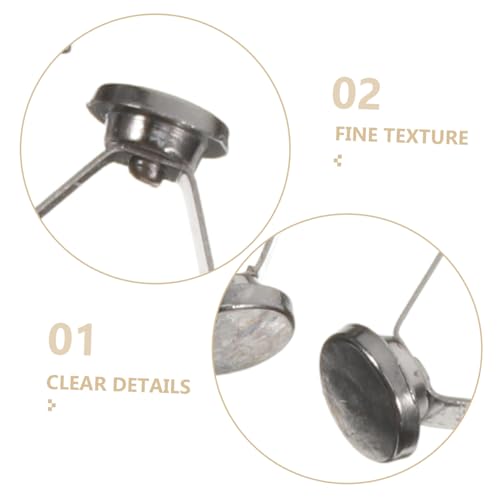 OHPHCALL 12 Stück Teiliges Metall Kordel Endkappen Runde Aglets aus Zinklegierung in Gunmetal Verstellbare Schnurstopper für Hoodies Hosen DIY Schmuckzubehör OHPHCALL 12 Stück Teiliges Metall Kordel Endkappen Runde Aglets aus Zinklegierung in Gunmetal Verstellbare Schnurstopper für Hoodies Hosen DIY Schmuckzubehör von OHPHCALL