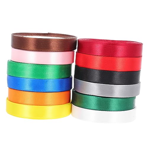 OHPHCALL 12 Stück Teiliges Satinband Breit Einfarbig Glatte Textur Farbecht Robust Gewebt Geschenkband für Geschenkverpackung DIY Dekoration Hochzeit Festtage Bastelprojekte OHPHCALL 12 Stück Teiliges Satinband Breit Einfarbig Glatte Textur Farbecht Robust Gewebt Geschenkband für Geschenkverpackung DIY Dekoration Hochzeit Festtage Bastelprojekte von OHPHCALL