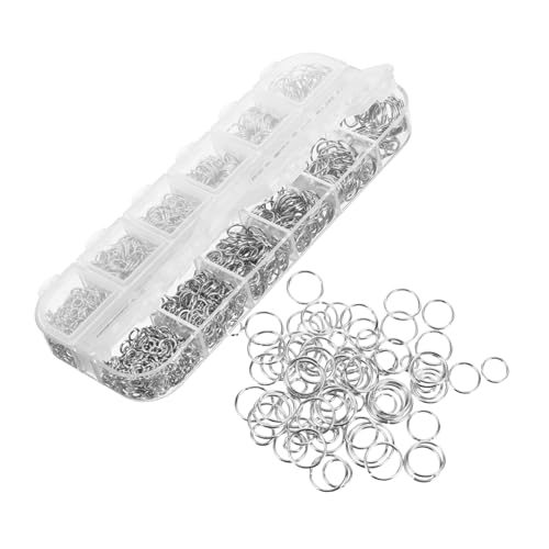 OHPHCALL 1200 Stück Metall Sprungringe für DIY Schmuckherstellung Robuste Eisenringe für Armbänder und Bastelprojekte Hochwertige Verbindungselemente für Kreative Anwendungen von OHPHCALL