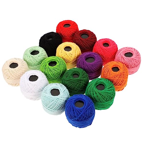 OHPHCALL 16Rollen Stickgarn für DIY Verschleißfestes Material pro Gemischte Farben für Handarbeiten und Stickerei oder Dekoration OHPHCALL 16Rollen Stickgarn für DIY Verschleißfestes Material pro Gemischte Farben für Handarbeiten und Stickerei oder Dekoration von OHPHCALL