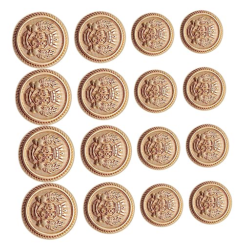 OHPHCALL 16Stücke Metallknöpfe für DIY Kleidung Dekorative Knöpfe für Blazer Mäntel und Mehr Hochwertige Befestigungselemente OHPHCALL 16Stücke Metallknöpfe für DIY Kleidung Dekorative Knöpfe für Blazer Mäntel und Mehr Hochwertige Befestigungselemente von OHPHCALL