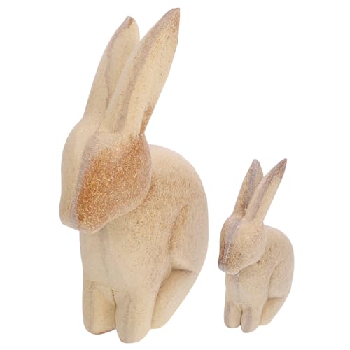 OHPHCALL 1Paar DIY Holzornament Kaninchen Bastelset Unvollendete Tierfiguren für Tischdekoration Holzhandwerk für Zuhause Büro oder für DIY OHPHCALL 1Paar DIY Holzornament Kaninchen Bastelset Unvollendete Tierfiguren für Tischdekoration Holzhandwerk für Zuhause Büro oder für DIY von OHPHCALL
