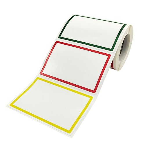 OHPHCALL 1Rolle DIY Namensschild Aufkleber Selbstklebend Bunte Etiketten für Beschriftungen Leicht Beschreibbar für Schule Büro und Zuhause OHPHCALL 1Rolle DIY Namensschild Aufkleber Selbstklebend Bunte Etiketten für Beschriftungen Leicht Beschreibbar für Schule Büro und Zuhause von OHPHCALL