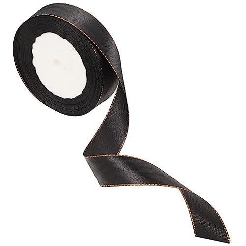 OHPHCALL 1Rolle Geschenkband mit Goldener Dekoratives DIY Band für Geschenkverpackungen für Hochzeiten und Besondere Anlässe Strapazierfähigem Gefertigt von OHPHCALL