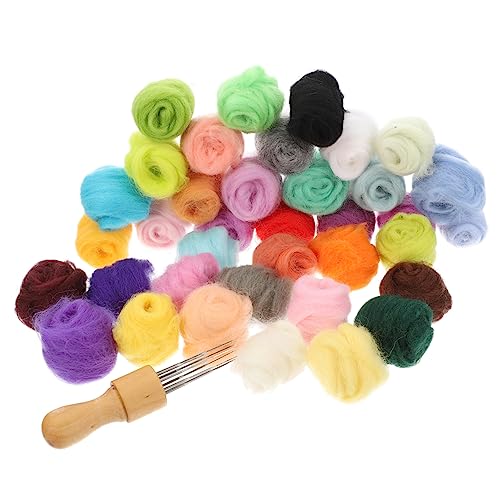 OHPHCALL 1Satz Nadelfilz für Farben Holzstichnadeln Handwerk Zubehör für DIY Filz für Bastel OHPHCALL 1Satz Nadelfilz für Farben Holzstichnadeln Handwerk Zubehör für DIY Filz für Bastel von OHPHCALL
