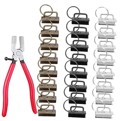 OHPHCALL 1Satz Schlüsselringe mit Farben für DIY Schlüsselanhänger Armbänder und Gurtbänder Robuste und Langlebige Bastelzubehörteile von OHPHCALL