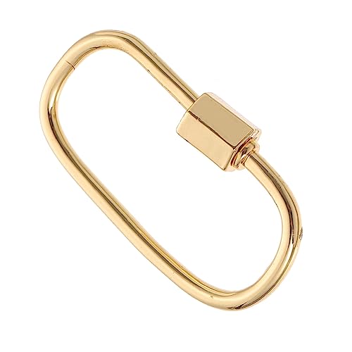 OHPHCALL 1Stück Ovaler Schraubkarabiner Anhänger Schmuckverschluss für Halsketten und Armbänder DIY Zubehör für Lanyards und Schlüsselringe Langlebig und Farbecht OHPHCALL 1Stück Ovaler Schraubkarabiner Anhänger Schmuckverschluss für Halsketten und Armbänder DIY Zubehör für Lanyards und Schlüsselringe Langlebig und Farbecht von OHPHCALL