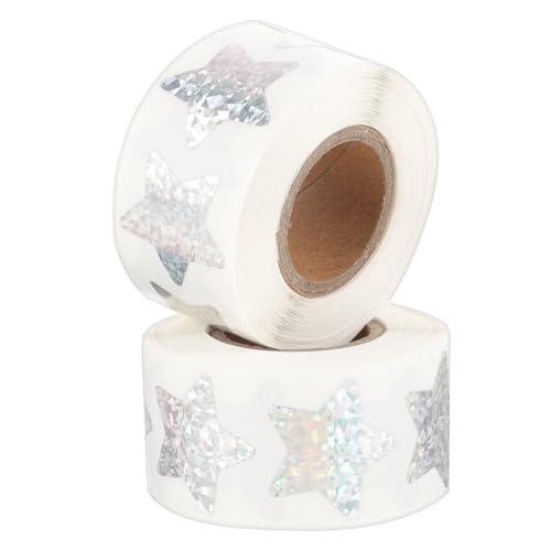 OHPHCALL 2 Rollen Selbstklebende Sternaufkleber Glitzernde Sterne Etiketten Belohnungssticker für Partydeko Schule Basteln Vielseitig Verwendbar OHPHCALL 2 Rollen Selbstklebende Sternaufkleber Glitzernde Sterne Etiketten Belohnungssticker für Partydeko Schule Basteln Vielseitig Verwendbar von OHPHCALL