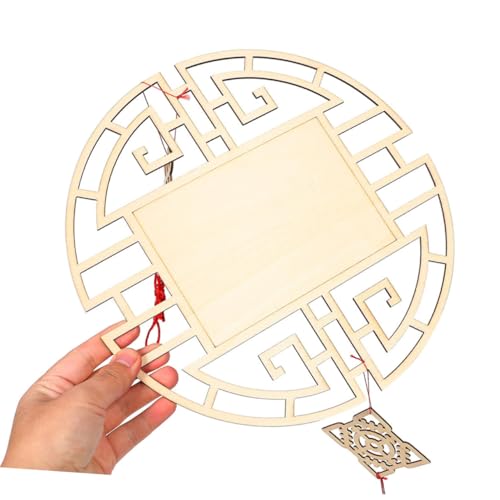 OHPHCALL 2 Stück DIY Chinesische Knoten Hängeornamente Vorgebohrte Holzscheiben zum Bemalen Traditionelle Bastelsets für Klassenzimmer Wanddekoration Frühling Festival OHPHCALL 2 Stück DIY Chinesische Knoten Hängeornamente Vorgebohrte Holzscheiben zum Bemalen Traditionelle Bastelsets für Klassenzimmer Wanddekoration Frühling Festival von OHPHCALL