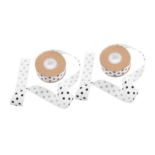 OHPHCALL 2 Stück Schleifenband: 2,5 Cm Breites Weißes Polyester Mit Punktmuster Für Selbstgemachte Haarspangen Und Geschenkdekor – Frühlings-bastelsets OHPHCALL 2 Stück Schleifenband: 2,5 Cm Breites Weißes Polyester Mit Punktmuster Für Selbstgemachte Haarspangen Und Geschenkdekor – Frühlings-bastelsets von OHPHCALL