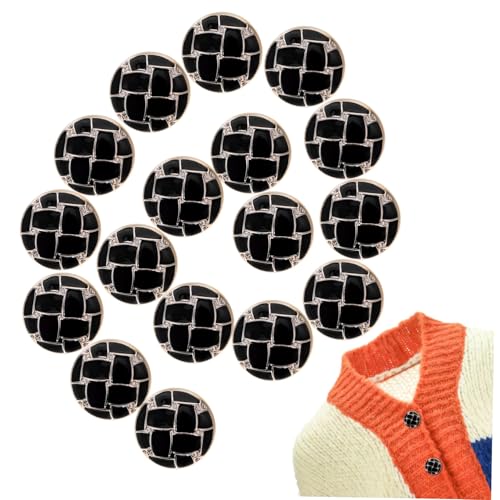OHPHCALL 20 Schwarze Runde Knöpfe: Kunststoff-nähknöpfe Für Mäntel, Kleider, Pullover, Hüte, Bastelarbeiten, Geeignet Zum Nähen, Heimwerken Und Als Feiertagsdekoration OHPHCALL 20 Schwarze Runde Knöpfe: Kunststoff-nähknöpfe Für Mäntel, Kleider, Pullover, Hüte, Bastelarbeiten, Geeignet Zum Nähen, Heimwerken Und Als Feiertagsdekoration von OHPHCALL