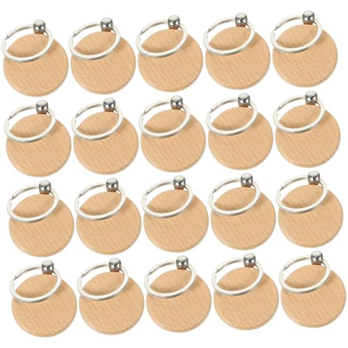 OHPHCALL 20 Stück Teiliges Blanko Holz Schlüsselanhänger Buchenholz Stabile DIY Anhänger zum Gravieren und Beschriften Kreative Schlüsselringe für und Dekoration OHPHCALL 20 Stück Teiliges Blanko Holz Schlüsselanhänger Buchenholz Stabile DIY Anhänger zum Gravieren und Beschriften Kreative Schlüsselringe für und Dekoration von OHPHCALL