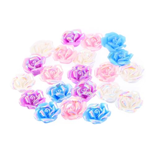 OHPHCALL 20 Stück Teiliges Bunter Ab farben Rosenblumen perlen Dekorative DIY Schmuck Handyhüllen accessoires Glänzende Harzverzierung für Scrapbooking Taschen Schuhe und Heimdeko OHPHCALL 20 Stück Teiliges Bunter Ab farben Rosenblumen perlen Dekorative DIY Schmuck Handyhüllen accessoires Glänzende Harzverzierung für Scrapbooking Taschen Schuhe und Heimdeko von OHPHCALL
