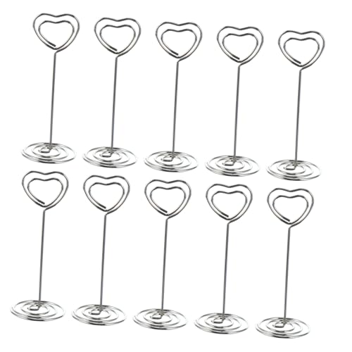 OHPHCALL 20 Stück Teiliges Herzförmige Metall notizklammern Nickel Desktop Cards Holder Memo Clips für Hochzeit Tischkartenhalter Party Dekoration Büro Organizer OHPHCALL 20 Stück Teiliges Herzförmige Metall notizklammern Nickel Desktop Cards Holder Memo Clips für Hochzeit Tischkartenhalter Party Dekoration Büro Organizer von OHPHCALL