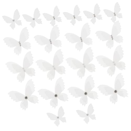 OHPHCALL 20 Stück Teiliges Organza Schmetterlinge Doppellagig mit Perlenverzierung Hochwertige DIY Kleidung Dekoration für Hochzeitskleider und Nähprojekte Handwerkskunst Vielseitig OHPHCALL 20 Stück Teiliges Organza Schmetterlinge Doppellagig mit Perlenverzierung Hochwertige DIY Kleidung Dekoration für Hochzeitskleider und Nähprojekte Handwerkskunst Vielseitig von OHPHCALL