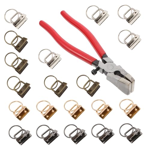 OHPHCALL 20 Stück Teiliges Schlüsselanhänger Rohlinge mit Metall Klemmen in Farben und Robusten Zangen DIY Zubehör für Armbänder Gürtel Koffer und Handgefertigte Bänder Rostfrei Vielseitig OHPHCALL 20 Stück Teiliges Schlüsselanhänger Rohlinge mit Metall Klemmen in Farben und Robusten Zangen DIY Zubehör für Armbänder Gürtel Koffer und Handgefertigte Bänder Rostfrei Vielseitig von OHPHCALL