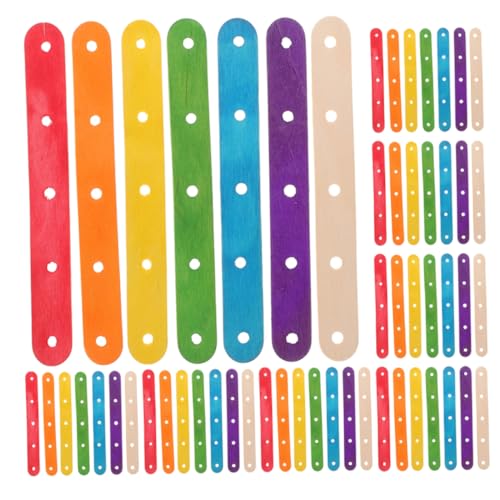 OHPHCALL 200 Stück Bunte Diy Sticks mit Löchern für Kreative Projekte für Bastelbedarf Kunst und Familienaktivitäten OHPHCALL 200 Stück Bunte Diy Sticks mit Löchern für Kreative Projekte für Bastelbedarf Kunst und Familienaktivitäten von OHPHCALL