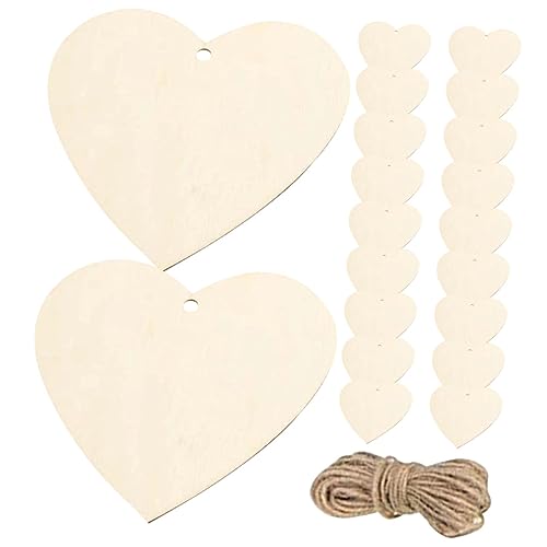 OHPHCALL 200 Stück Holzherzen Unvollendete Holzscheiben zum Basteln Herzförmige DIY Holzdekorationen für Hochzeit Valentinstag Party mit Glatter Oberfläche und Naturholzmaterial OHPHCALL 200 Stück Holzherzen Unvollendete Holzscheiben zum Basteln Herzförmige DIY Holzdekorationen für Hochzeit Valentinstag Party mit Glatter Oberfläche und Naturholzmaterial von OHPHCALL
