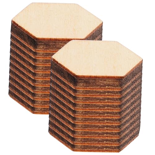 OHPHCALL 200Stück Buchenholz Sechseckige Holzformen DIY Ornamente für Dekorationen zu Hochzeit und Weihnachten Hochwertige Langlebige Holzornamente OHPHCALL 200Stück Buchenholz Sechseckige Holzformen DIY Ornamente für Dekorationen zu Hochzeit und Weihnachten Hochwertige Langlebige Holzornamente von OHPHCALL